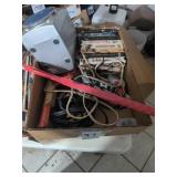 Box Lot With VHS Tapes and Tools