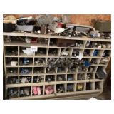 Wooden Storage Bin with Electrical Parts