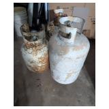 Three Steel Propane Tanks