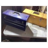 Two Toolboxes Including Kobalt and Yellow