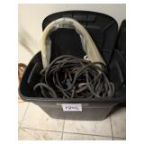 Tote With Welding Lead and Zip Ties