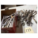Large Box of Miscellaneous Wrenches