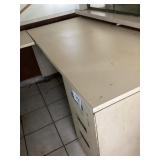 Two-Piece Corner Desk with Six Drawers