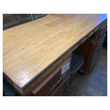 Wooden Cabinet With Two Drawers and Doors