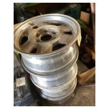 Four GM Six-Lug Wheels