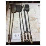 Brass and Iron Fireplace Tools