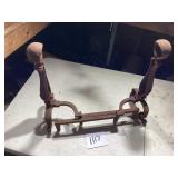 Cast Iron Fireplace Andirons