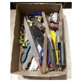 Box Lot of Assorted Hand Tools