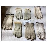 Six Pairs of Work Gloves