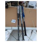 Three Aluminum Baseball Bats