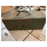Metal Tackle Box with Fishing Supplies