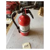 Red Portable Fire Extinguisher