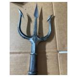 33-Inch Metal Trident with Textured Handle