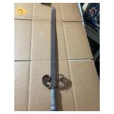 33-Inch Decorative Sword with Scrolled Guard
