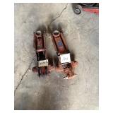 Two MVP Pro-Lift Hydraulic Floor Jacks