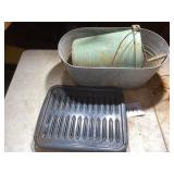 Vintage Ice Cream Maker and Bacon Pan