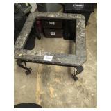 Marble and Wrought Iron Table Base