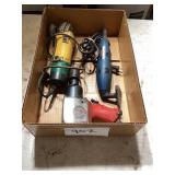 Box Lot of Power Tools and Equipment