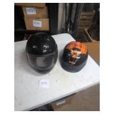 Two Motorcycle Helmets, Including Harley-Davidson