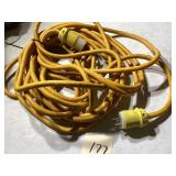 Yellow 12 AWG Electrical Cord with Plugs