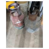 Two Used Metal Tanks in Unknown Condition