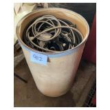 Large Drum of Assorted Hoses