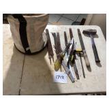 Hand Tools with Canvas Bag