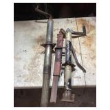 Three Metal Trailer Jacks