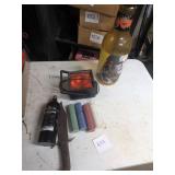Lot With Knife, Tokens, Lantern