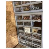 2, 18 drawer Organizers With Assorted Hardware