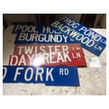 Vintage Street Signs