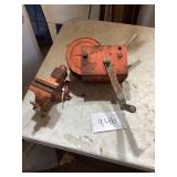 Bench Vise and Dutchman Drum Hoist