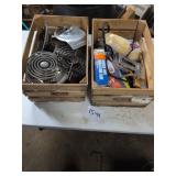 Wood Crates With Hardware and Tools