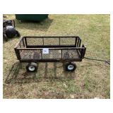 Metal Mesh Utility Garden Wagon