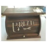 Vintage Wooden Bread Box, 18 x 12'