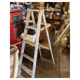 6-Foot A-Frame Wooden Ladder