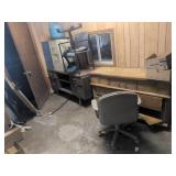 Office Furniture Lot With Miscellaneous Items