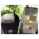 Storage Totes and Cooler