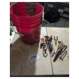 Bucket of Tools and Accessories