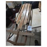 Wooden and Metal Runner Sled