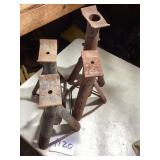 Four Metal Automotive Jack Stands