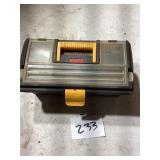 Keter Tool Box With Yellow Clamps