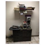 Lot With Dresser, Electronics, and Tools