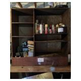 Wooden Shelf with Multiple Compartments
