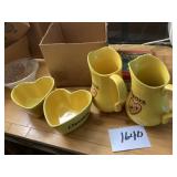 Cheerios Ceramic Pitchers And Bowls Set
