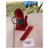 12-Ton Hydraulic Red Bottle Jack