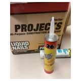 Liquid Nails and Acrylic Latex Tubes
