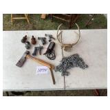 Tools, Antler, and Metal Chain