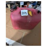 Red Plastic Fuel Gasoline Canister