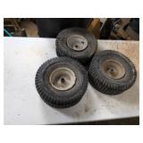 3 Lawn Mower Tires and Wheels